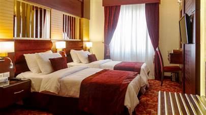 اتاق دو تخته تویین هتل الماس 1 مشهد اتاق دو تخته تویین هتل الماس 1 مشهد